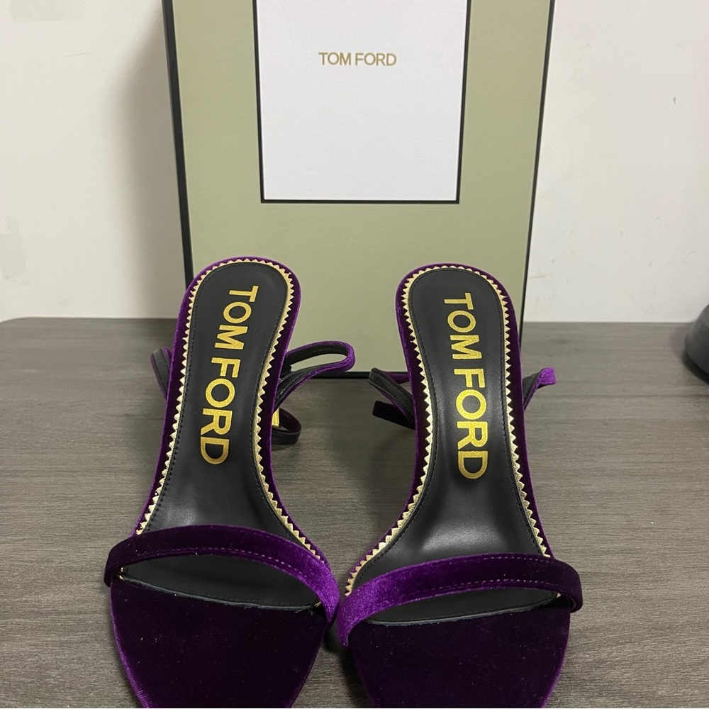 Tom Ford Women's Velvet Purple Heels
